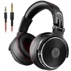 Casca OneOdio Pro50-Black cu fir detasabil, tip over ear, utilizare profesionala, DJ, conectare prin Jack 3.5 mm | Jack 6.35 mm, difuzor 50 mm, impedanta 32 Ohm, negru