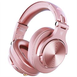 Casca OneOdio Fusion-A70-Pink wireless, cu fir, tip over ear, utilizare multimedia, DJ, conectare prin Bluetooth 5.2 | Jack 3.5 mm | Jack 6.35 mm, difuzor 40 mm, impedanta 32 Ohm, acumulator 650 mAh, roz