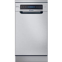 Masina de spalat vase Candy Rapido CF0C7SB0FX, 10 seturi, 8 programe, 45 cm, Clasa C, inox