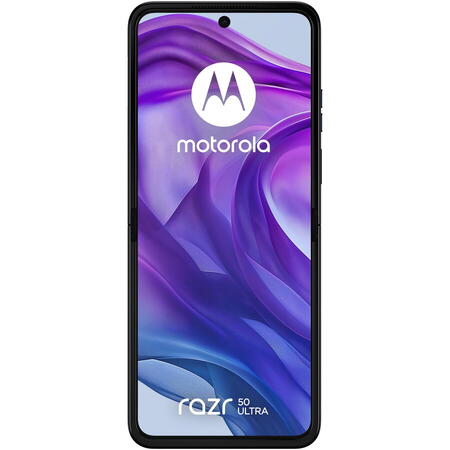 Telefon mobil Motorola Razr 50 ultra, Dual SIM, 12GB RAM, 512GB, 5G, Midnight Blue