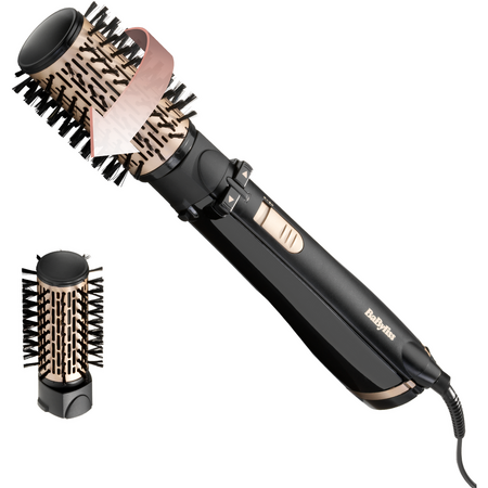 Perie Rotativa BABYLISS Big Hair AS962ROE, 1000W, 2 capete rotative, functie ionica, Negru