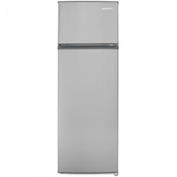 Frigider cu 2 usi Daewoo, volum 235L, clasa E, usi reversibile, Inox