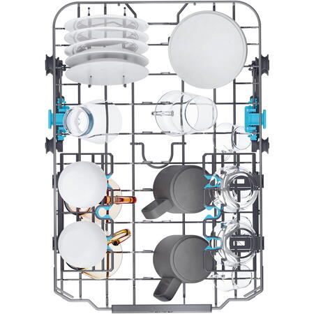 Masina de spalat vase incorporabila Haier XI0C3TB3FB, 10 seturi, 8 programe, Inverter, WiFi, Aquastop, Deschidere automata usa, Senzor incarcare, Senzor grad murdarie, Clasa C, 45 cm