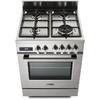 DeLonghi Aragaz profesional De Longhi PRO 66 MXL PZ RO, 4 arzatoare, Gaz + Electric, L 60 cm, Grill, inox
