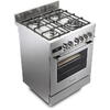 DeLonghi Aragaz profesional De Longhi PRO 66 MXL PZ RO, 4 arzatoare, Gaz + Electric, L 60 cm, Grill, inox