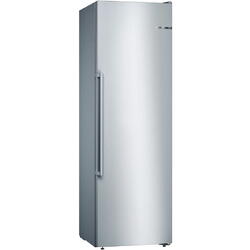 Congelator Bosch GSN36AIEP, 255 l, 4 sertare, No Frost, Clasa E, H 186 cm, Inox Antiamprenta