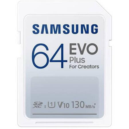 Card de memorie Samsung Full SDEVO Plus, 64GB, 130MB/s
