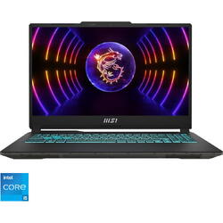 Laptop MSI Gaming 15.6'' Cyborg 15 A12UC, FHD 144Hz, Procesor Intel® Core™ i5-12450H (12M Cache, up to 4.40 GHz), 16GB DDR5, 512GB SSD, GeForce RTX 3050 4GB, Free DOS, Black