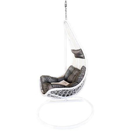 Scaun agatat curte /living GANDIA DSAA005, alb