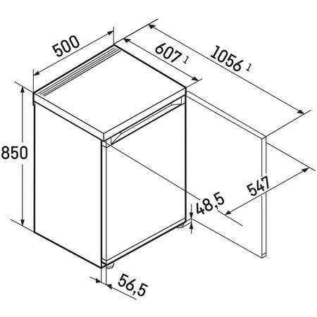 Frigider cu o usa Liebherr Re 1201, 98 l, Clasa E, SuperCool, TouchControl, H 85 cm, Alb