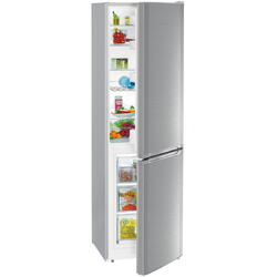 Combina frigorifica Liebherr CUefe 331-26, 296 l, VarioSpace, SmartFrost, Clasa E, H 181.2 cm, Inox