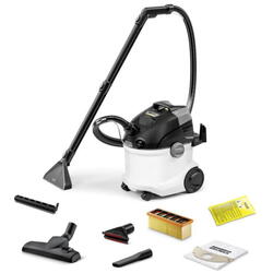 Aparat de curatat cu spray-extractie Karcher SE 5, 1000 W, capacitate rezervor apa curata 4 l, capacitate rezervor apa murdara 4 l, Alb