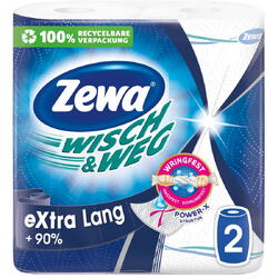 Prosoape de hartie Zewa Wisch&Weg Original Extra Long, 2 straturi, 2 role, 86 foi