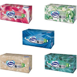 Servetele faciale Zewa Deluxe Design, 3 straturi, 5 cutii cu 90 bucati