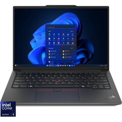 Laptop Lenovo 14'' ThinkPad E14 Gen 6, WUXGA IPS, Procesor Intel® Core™ Ultra 5 125U (12M Cache, up to 4.30 GHz), 16GB DDR5, 512GB SSD, Intel Graphics, Win 11 Pro, Black