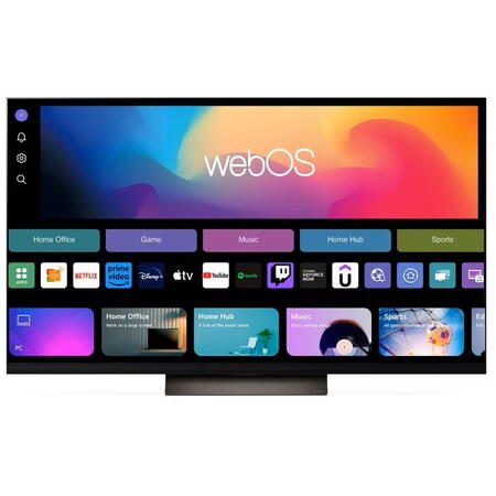 Televizor OLED LG evo OLED55G42LW, 139 cm, Smart, 4K Ultra HD, 100 Hz, Clasa F (Model 2024)