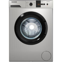 Masina de spalat rufe Heinner HWM-VT0610CHSD++, 6 kg, 1000 rpm, Clasa D, Display digital, Functie Start intarziat, Argintiu