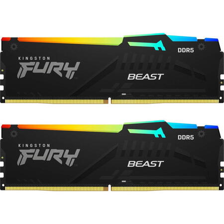 Memorie Kingston FURY Beast RGB 32GB DDR5 6000MHz CL36 Dual Channel Kit