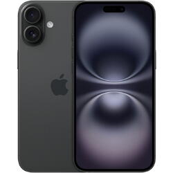Telefon mobil Apple iPhone 16 Plus, 128GB, 5G, Black