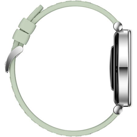 Smartwatch Huawei Watch GT 4, 41mm Stainless Steel Case with Green Fluoroelastomer Strap