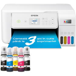 Multifunctional Epson EcoTank L3286, A4, Color, 10 ppm, USB, Wireless Alb