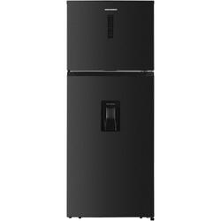 Frigider cu doua usi Heinner HF-HM413NFDXWDE++, 413 l, Full No Frost, Clasa E, Compresor Dual Inverter, Dozator de apa, Display, Blocare acces copii, H 178 cm, Inox antracit