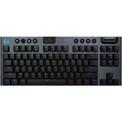 Tastatura Mecanica Gaming Logitech G915 X TKL, Clicky, LightSpeed, Low-Profile, Wireless, Negru