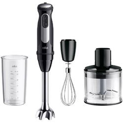 Braun Mixer vertical MQ55236M, 1000 W, 25 trepte viteza, Functie Turbo, Tocator 500 ml, Pahar gradat 600 ml, Tel, Negru/Inox