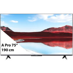 Televizor QLED Xiaomi ELA5487EU A Pro, 190 cm, Smart Google TV, 4K Ultra HD, Clasa E