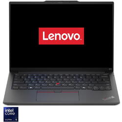 Laptop Lenovo ThinkPad E14 Gen 6 procesor Intel Core Ultra 5 125U pana la 4.3 GHz, 14", WUXGA, IPS, 16GB DDR5, 512GB SSD, Intel® Graphics, No OS, Black, 3Y Onsite upgrade