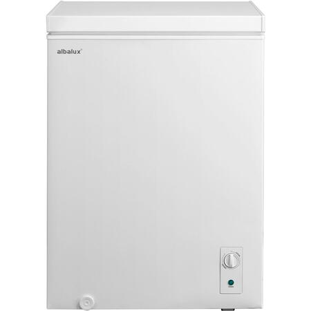 Lada Frigorifica Albalux AXLF156E, 143 L, Clasa E, Dubla functionare frigider/congelator, Termostat reglabil,  Alb