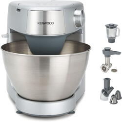 Robot de bucatarie KENWOOD Prospero+ KHC29A.M0SI, 1000 W, vas 4.3l, blender sticla 1.2l, masina de tocat, feliator cu 3 conuri, 3 accesorii patiserie, 6 trepte viteza, argintiu