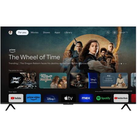 Televizor QLED TCL 85T7B, 214 cm, Smart Google TV, 4K Ultra HD, Clasa F