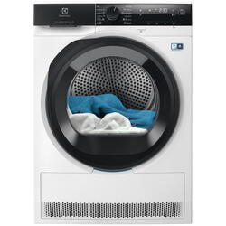 Uscator de rufe Electrolux EW8D495MC, Pompa de caldura, 8 kg, Clasa C, SteamCare+Sensicare+senzori 3DSense, Motor Inverter, Iluminare tambur, Usa reversibila, Alb