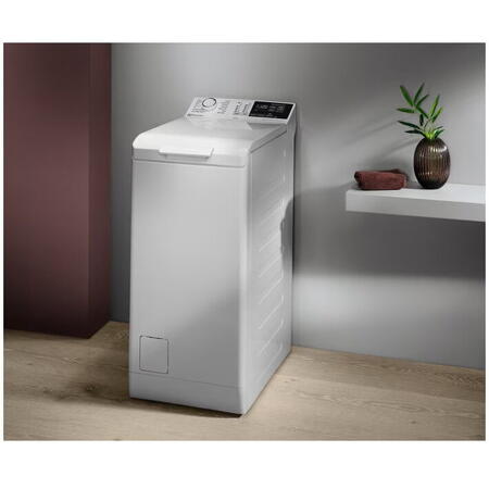 Masina de spalat rufe Electrolux EW6T4262E, incarcare verticala, 6 kg, 1200 RPM, Clasa A, Sistem SensiCare, SoftOpening, TimeManager, Antialergic cu abur, Rapid 14 min, Motor Inverter, AquaControl, Alb