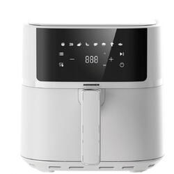 Heinner Friteuza cu aer cald HAF-B6WH17SQ, 1700 W, 5.7l, display digital, termostat reglabil 80-200 grade, Alb