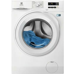 Masina de spalat rufe Electrolux EW6F1481E, 8 kg, 1400 rpm, Clasa A, Motor Inverter Display LED, SensiCare, TimeManager, Alb