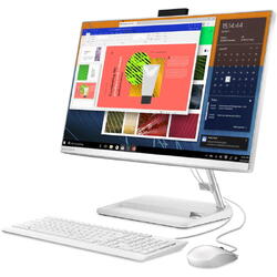 Sistem All-in-One Lenovo IdeaCentre 3 24ALC6 cu procesor AMD Ryzen™ 7 7730U pana la 4.5 GHz, 23.8", Full HD, IPS, 16GB DDR4, 512GB SSD M.2 2280 PCIe 4.0x4 NVMe, AMD Radeon™ Graphics, No OS, White