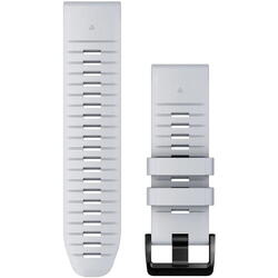 Curea ceas smartwatch Garmin, 26mm, QuickFit, Silicon, Whitestone