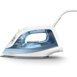 Philips Fier de calcat DST2010/90 Seria 2000, 2000W (240V), debit de abur 25g/min si jet de abur 100g/min, talpa Non Stick, sistem anti-picurare, Calc Clean, capacitate rezervor 250m, albastru inchis