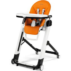 Scaun de masa 2 in 1 Peg Perego, Siesta Follow Me, Arancia, de la nastere
