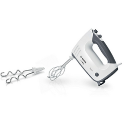 Bosch Mixer de mana MFQ37400, 5 viteze, 750 W, Gri/Alb