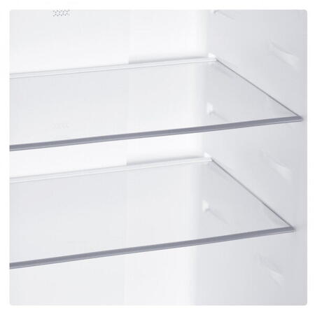 Combina frigorifica Albatros CNF395E, 293 L, H 185 cm, Full No Frost, termostat reglabil, usi reversibile, lumina interioara tip LED, picioare reglabile, clasa E, Alb