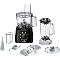 Robot de bucatarie BOSCH MultiTalent 3 MCM3201B, vas 2.3l, blender 1l, 800W, 2 trepte viteza, negru