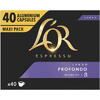 Capsule cafea L'OR Espresso Lungo Profondo, intensitate 8, 40 bauturi x 110 ml, compatibile cu sistemul Nespresso®*, 40 capsule aluminiu