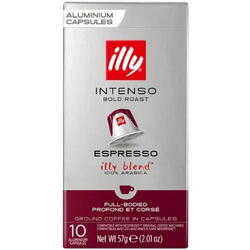 Cafea capsule Illy Espresso Intenso, compatibile Nespresso, 10 capsule, 57 gr.