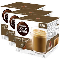 Set 3 x Capsule Nescafé Dolce Gusto Café Au Lait Intenso, 48 capsule, 480g