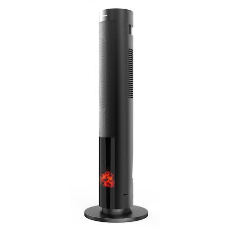 Radiator ceramic HCH-LF2000BK, Putere 1300/2000 W, Afisaj led, control tactil, oprire automata, Negru