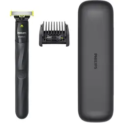 Philips Pachet cadou QP1424/65, Pieptene reglabil 5 in 1, Incarcare completa in 8 ore, Gri carbune