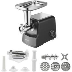 Albatros Masina de tocat MTA2205, 2200 W, Viteze: 2 + Revers, Accesorii pentru carnati si kibbe, 3 discuri(site), Negru